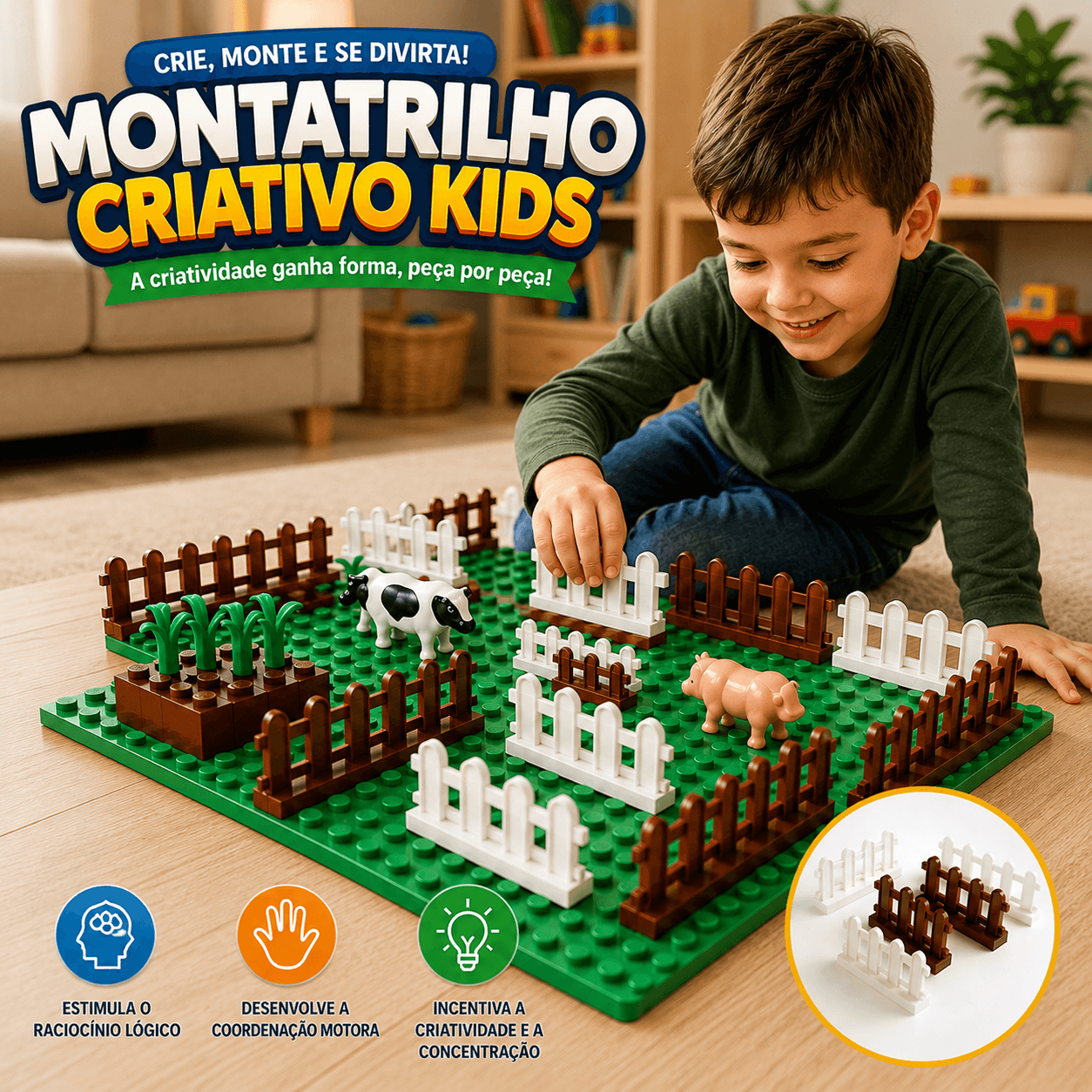 blocos trilhos divertidos construcao frete gratis